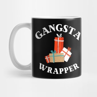 Gangsta Wrapper, Funny Christmas holiday pun Mug